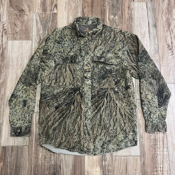 Game Winner Men’s Camo Long Sleeve Button Up Shirt - Picture 1 of 2